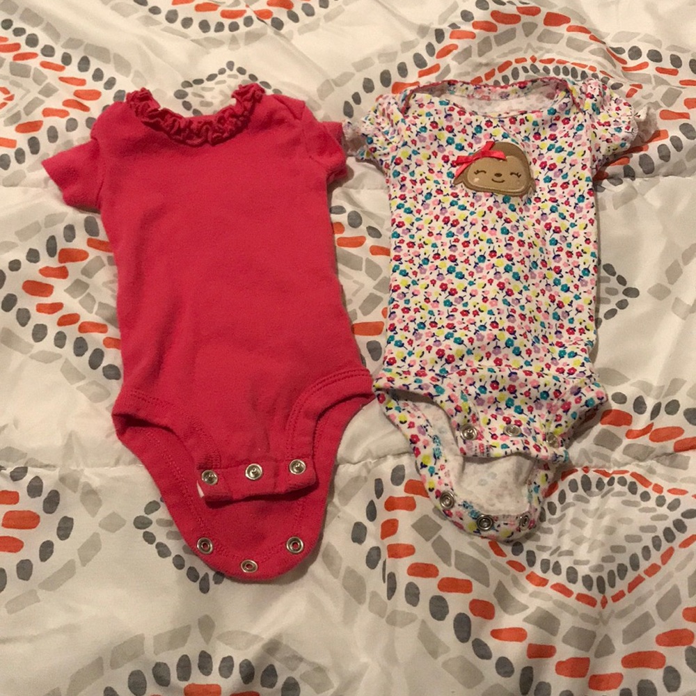 2 Preemie Onesies